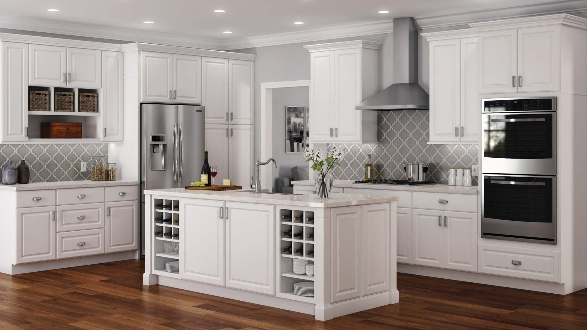 Home Depot Kitchen Cabinet Paint
 Hampton Cabinet Accessories in White – Kitchen – The Home