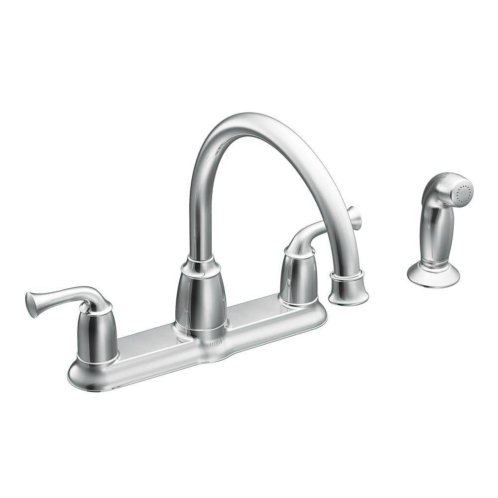 Home Depot Moen Bathroom Faucet
 MOEN Banbury 2 Handle Mid Arc Standard Kitchen Faucet with