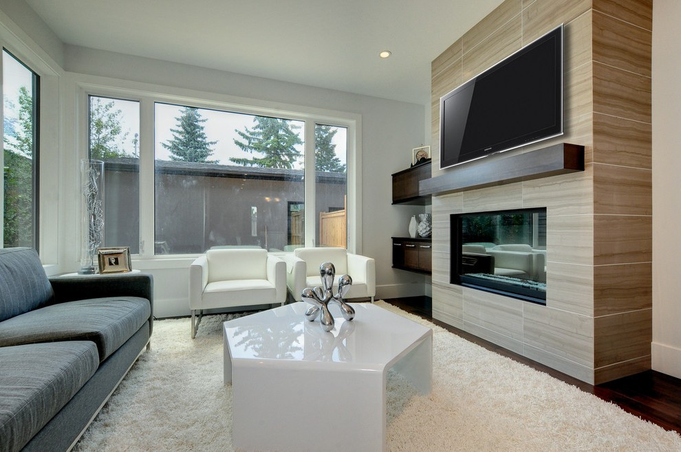 houzz living room with fireplace