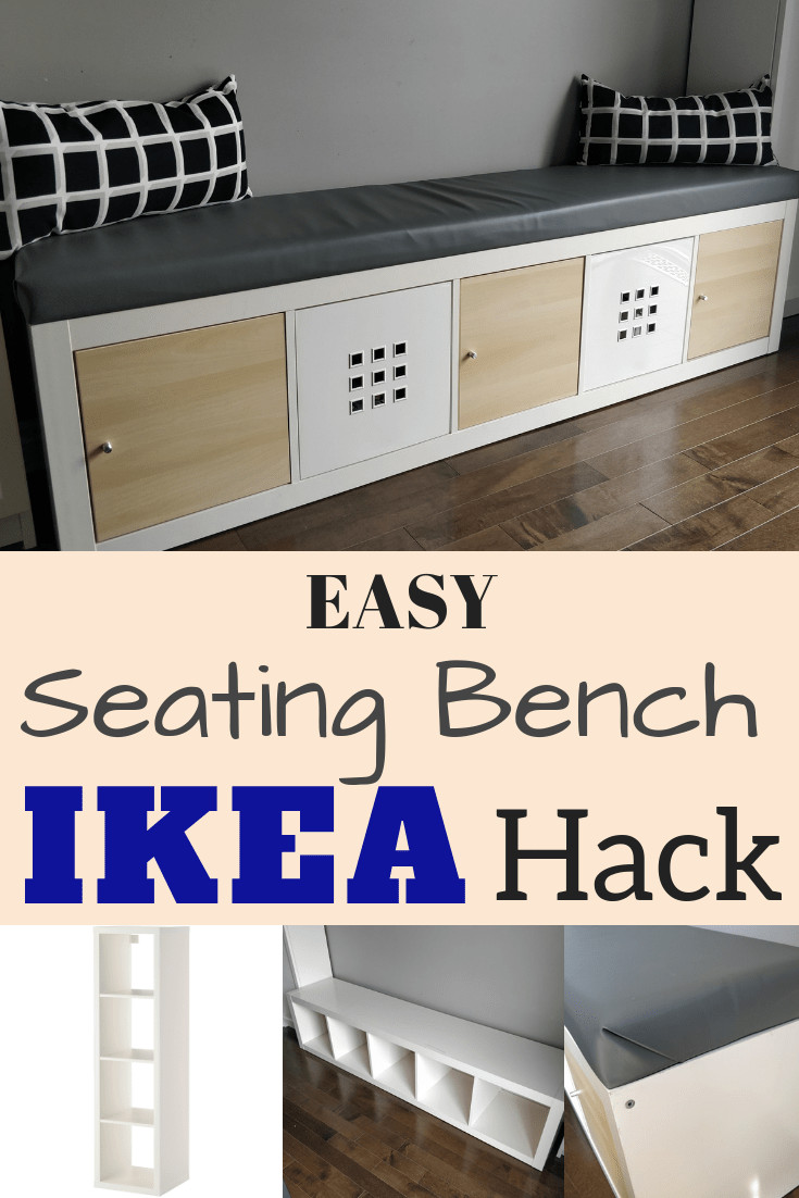 Ikea Bench Seat With Storage
 IKEA Kallax Hack Turn Bookshelf into a Seating Bench with