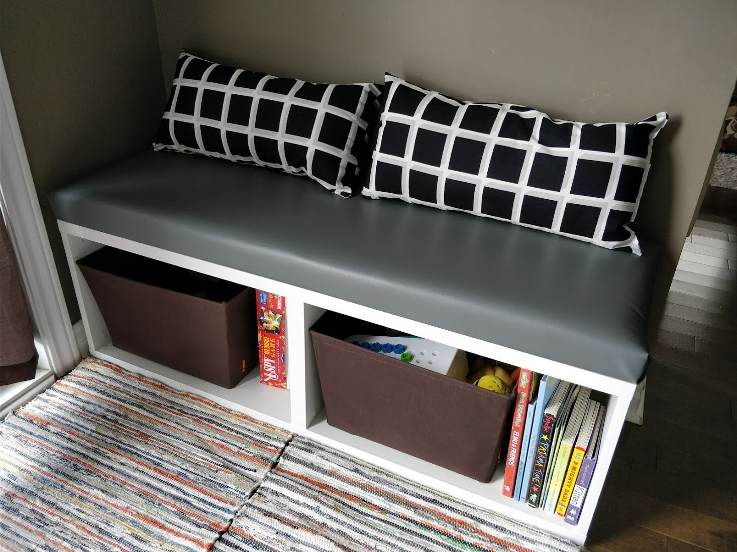 Ikea Bench Seat With Storage
 IKEA Besta Hack DIY seating bench perfect for small