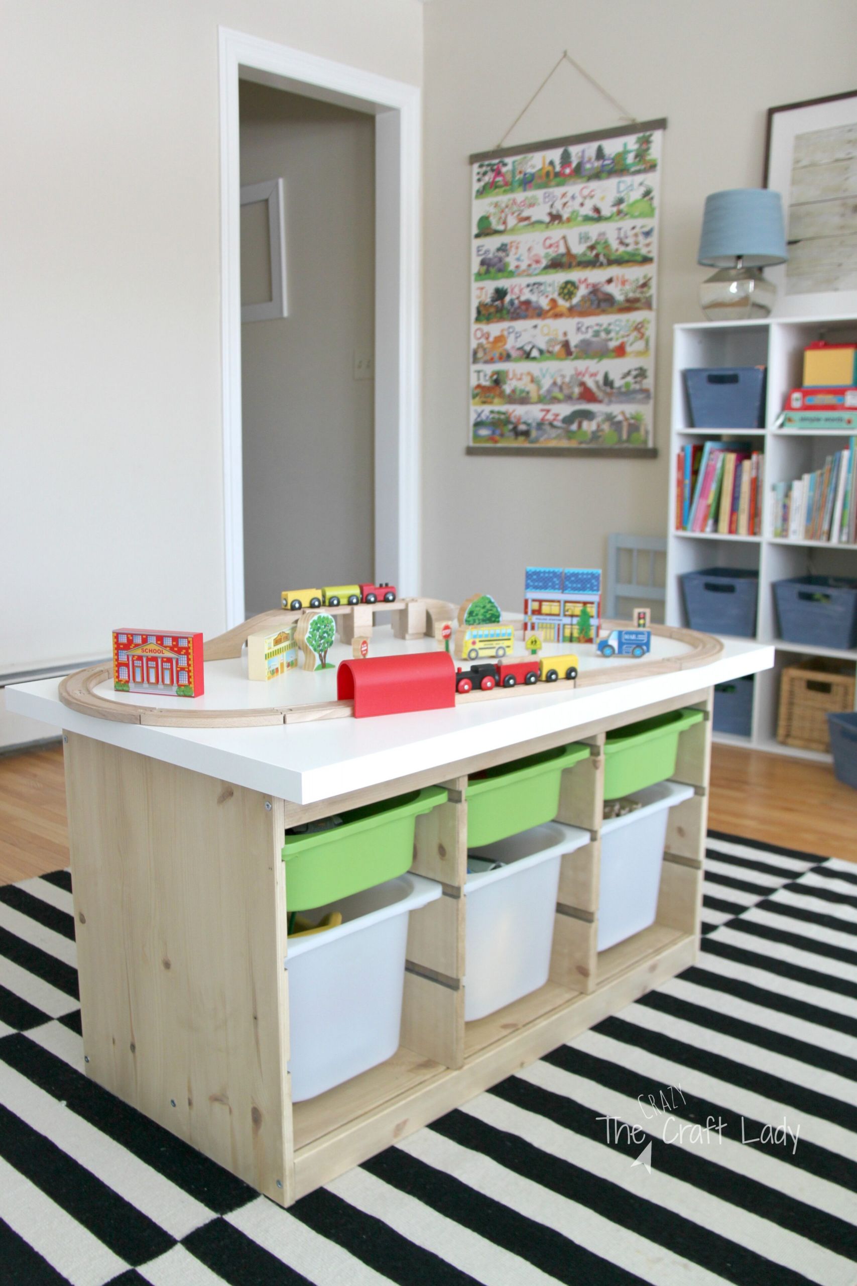Ikea Kids Storage
 An Ikea Hack Train & Activity Table The Crazy Craft Lady