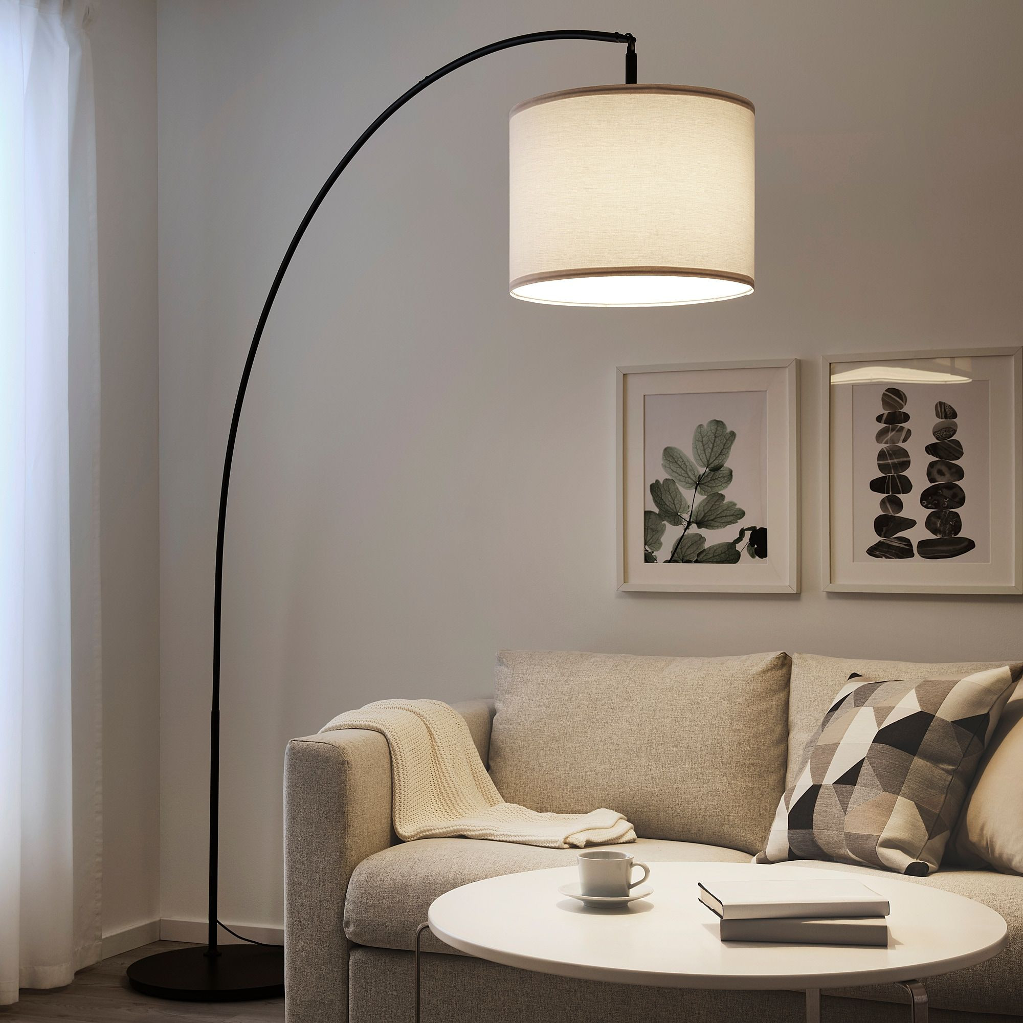 Ikea Living Room Lamps
 SKAFTET Lattiavalaisimen jalusta kaareva musta IKEA in