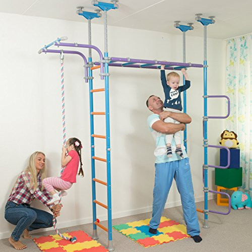 Indoor Gym For Kids
 Huge Kids Playground Play Set for Floor & Ceiling Indoor