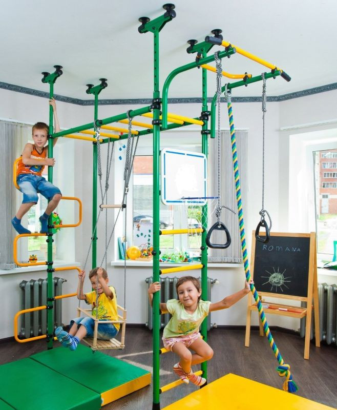 Indoor Gym For Kids
 Children’s indoor home gym Swedish Wall – 7 Gad s