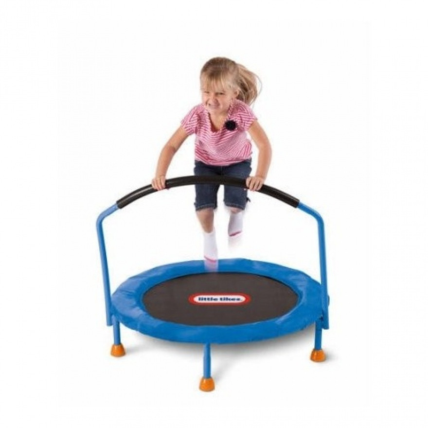 Indoor Kids Trampoline
 Mini Trampoline With Handle For Kids Toddlers Jump Start
