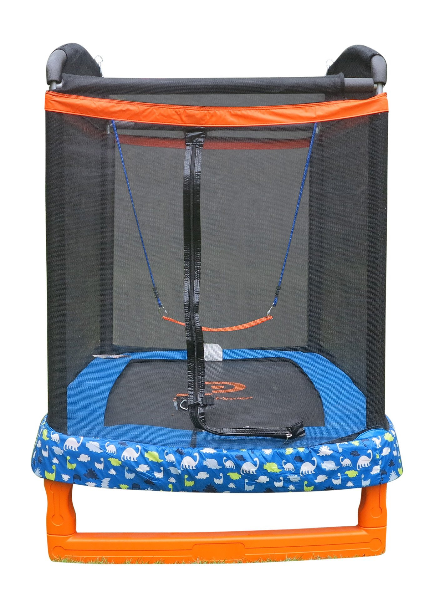 Indoor Kids Trampoline
 72" x 50" Indoor Outdoor Trampoline bo with Swing
