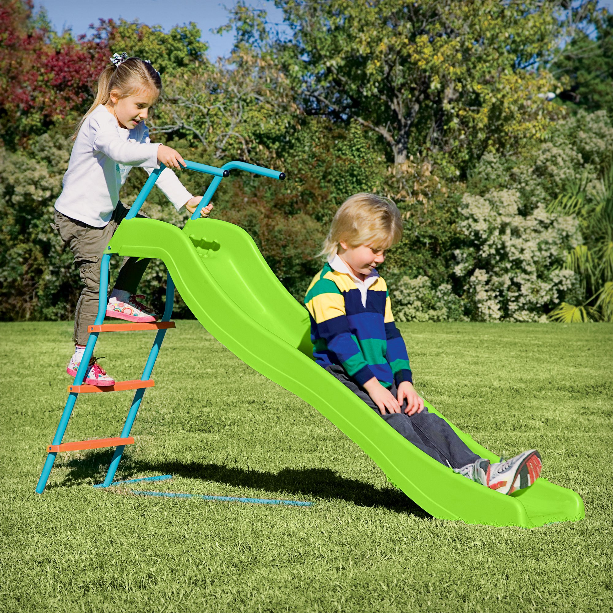 Indoor Slide For Kids
 Pure Fun 6 Foot Wavy Kids Slide Indoor or Outdoor
