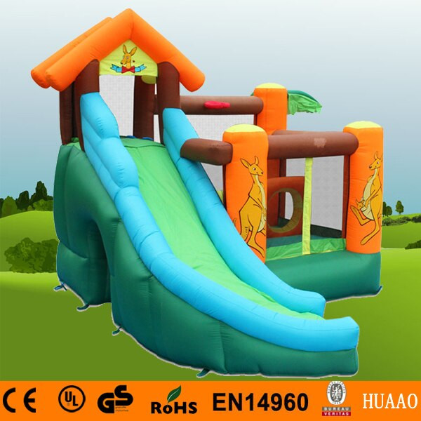 Indoor Slide For Kids
 Free Shipping Kangroo Mini Bouncer Slide Inflatable Indoor
