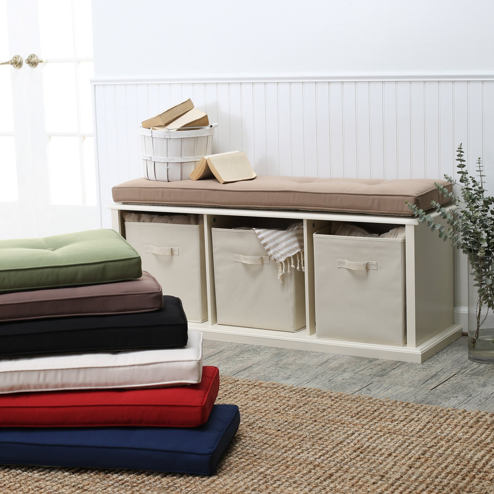 Indoor Storage Bench Cushion
 fortable Bench Pads Indoor – HomesFeed