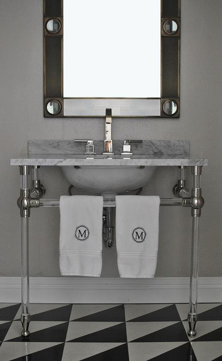 Industrial Bathroom Mirror
 Industrial Metal Bathroom Vanity Design Ideas