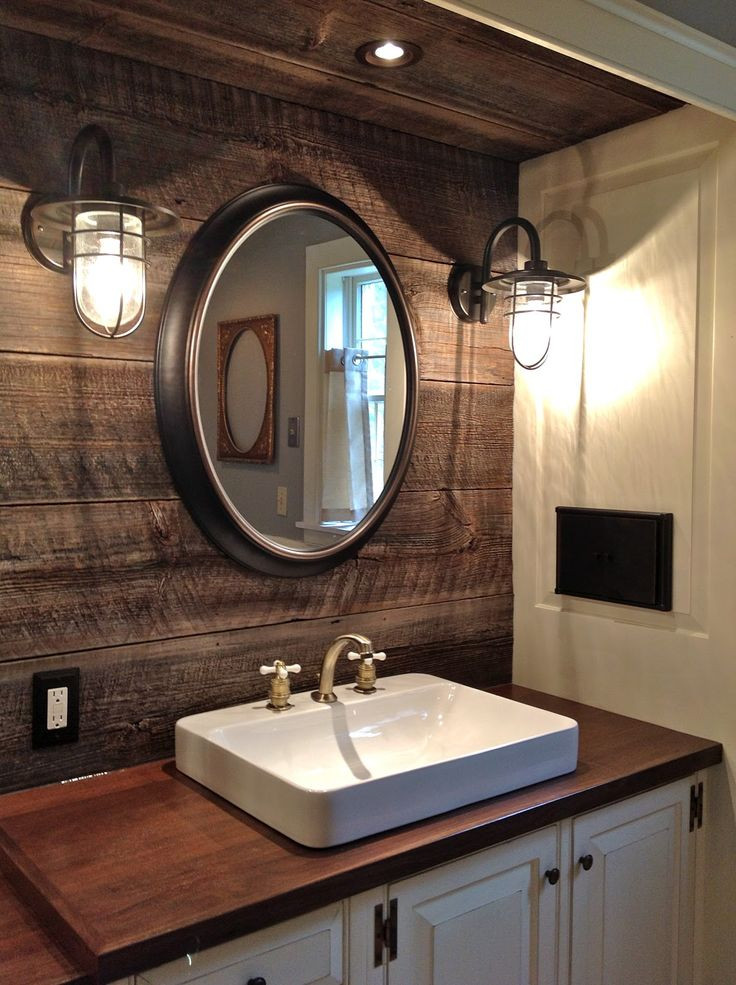Industrial Bathroom Mirror
 32 Cozy And Relaxing Farmhouse Bathroom Designs