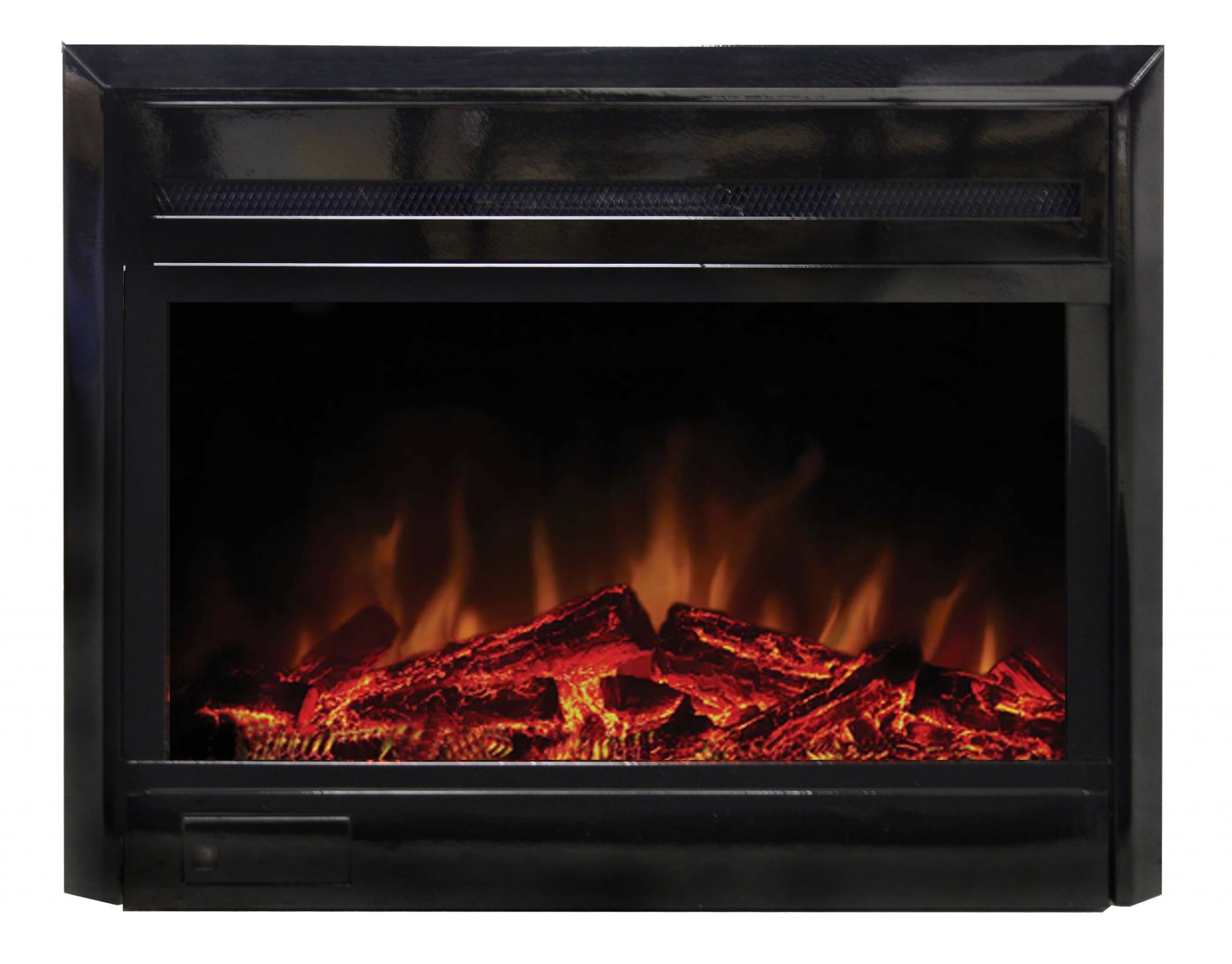 Insert Electric Fireplace
 28” Insert With Glossy Trim Kit Now with LED Electric