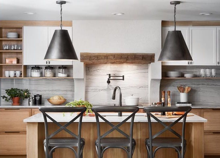 joanna gaines lighting over kitchen