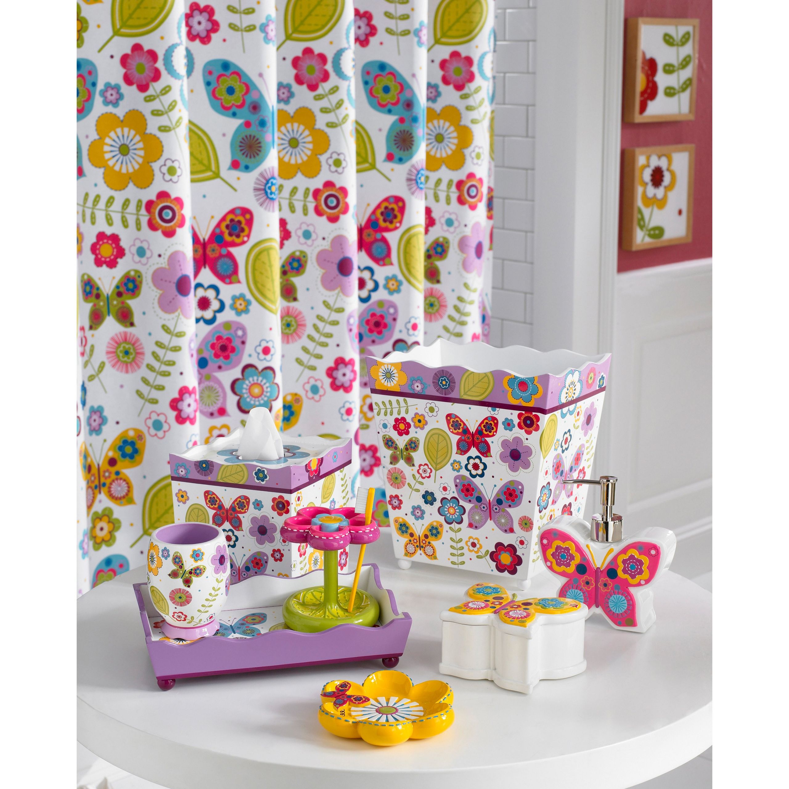 Kids Bathroom Sets
 Kassatex Bambini Butterflies Bath Accessories Collection