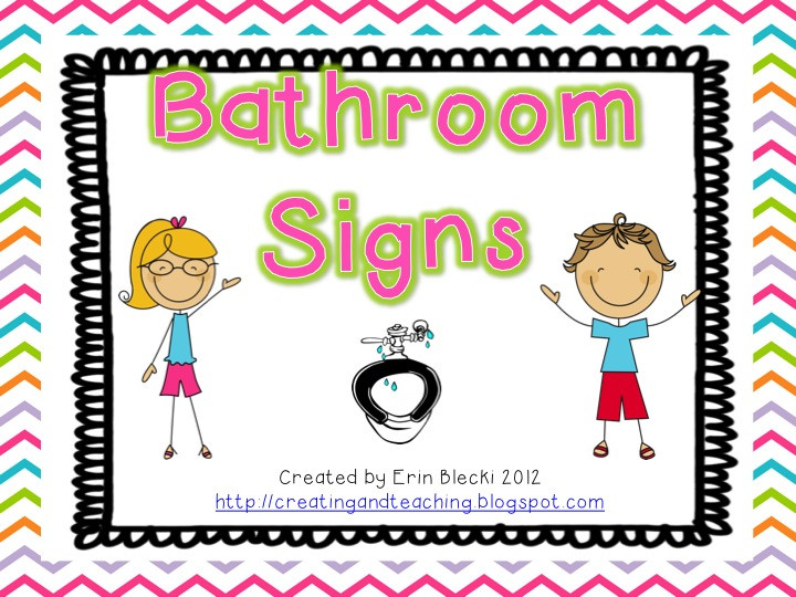 Kids Bathroom Sign
 Bathroom Signs FREE