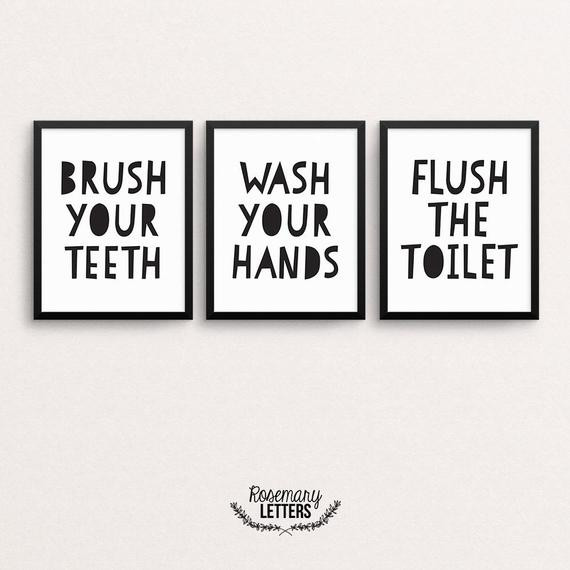 35 Trendy Kids Bathroom Signs - Home Decoration and Inspiration Ideas