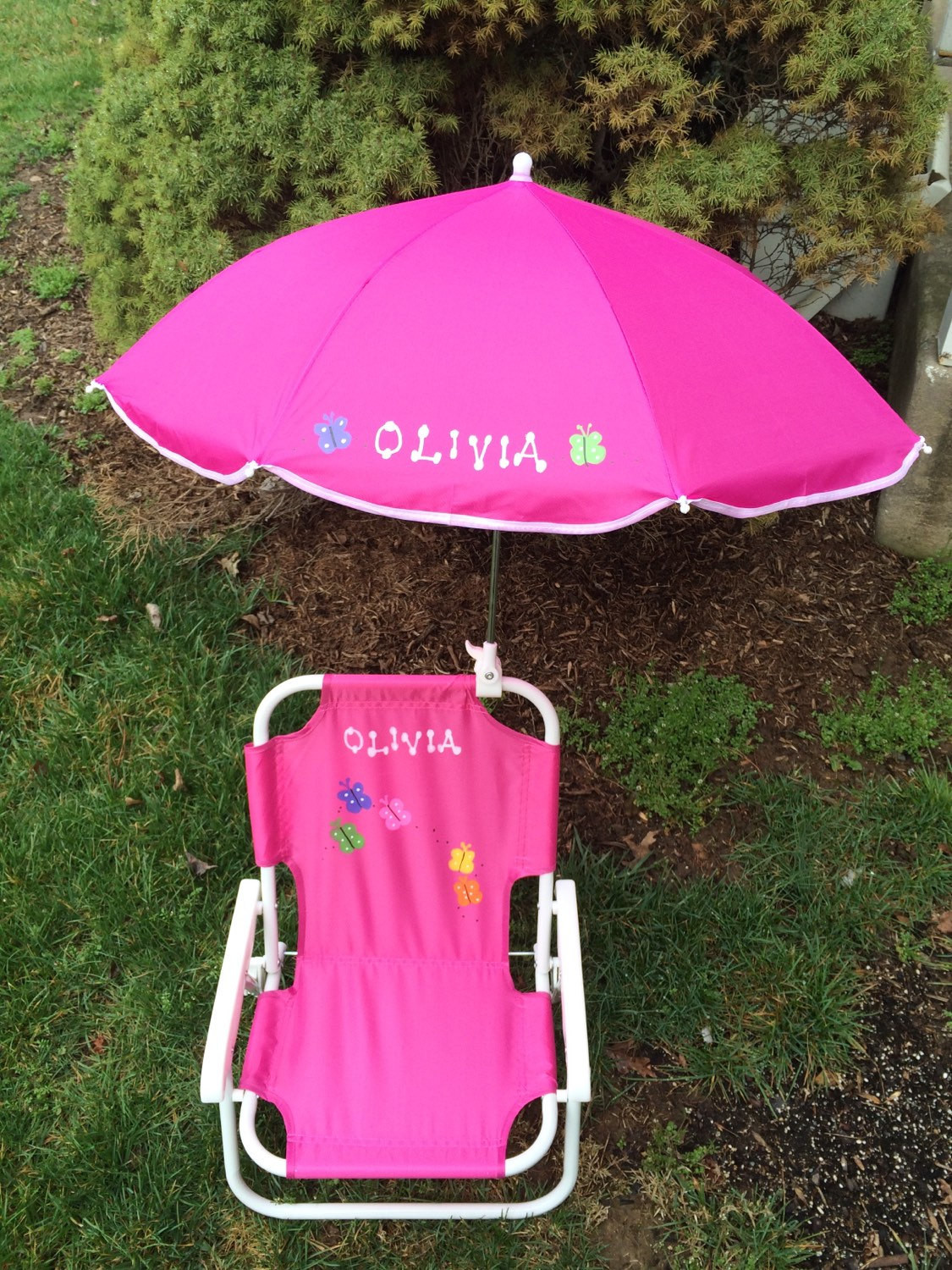 Kids Beach Chair With Umbrella
 Personalized beach chair & umbrella for kids