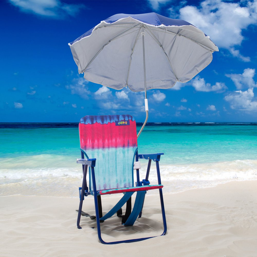 Kids Beach Chair With Umbrella
 Copa Kids Backpack Chair with Umbrella