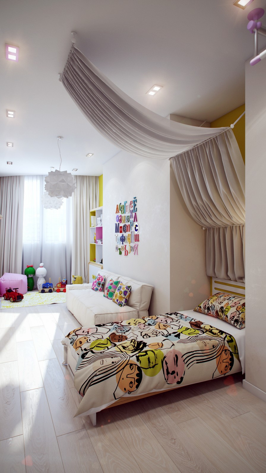 Kids Bedroom Themes
 Crisp and Colorful Kids Room Designs