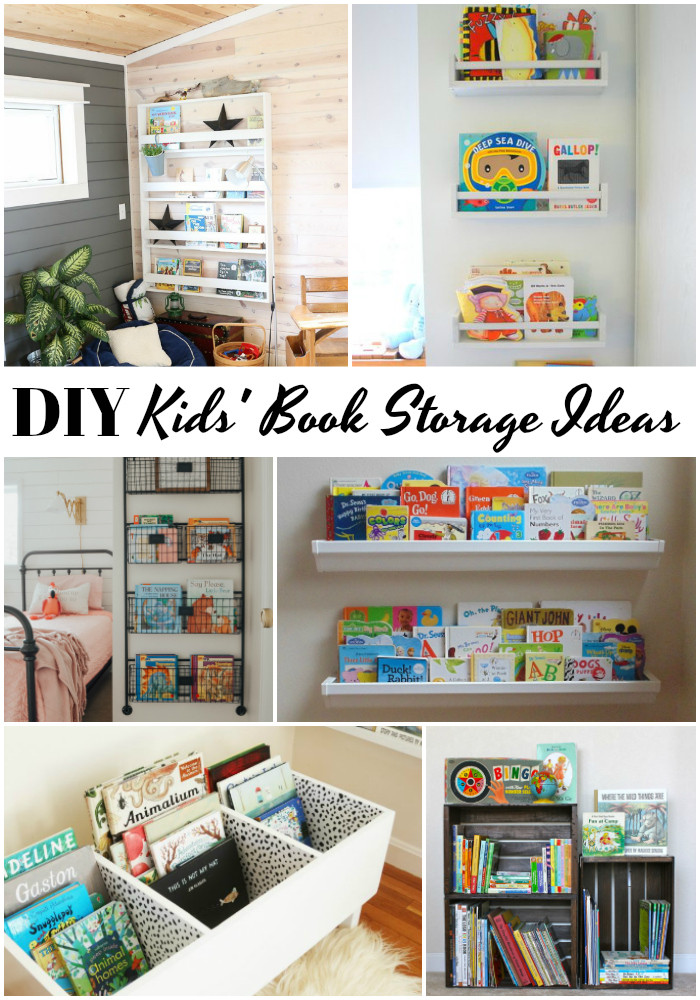 Kids Book Storage
 DIY Kids Book Storage Ideas Mine for the Making