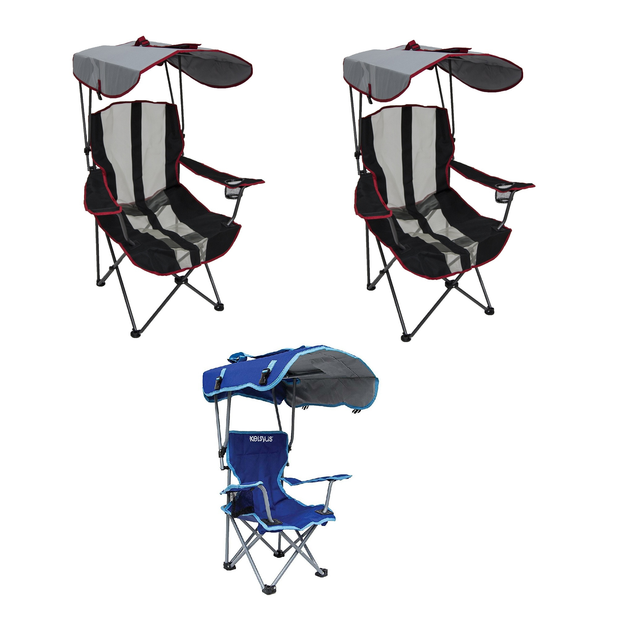 Kids Canopy Chair
 Kelsyus Canopy Chair w Cup Holder 2 Pack and Kids