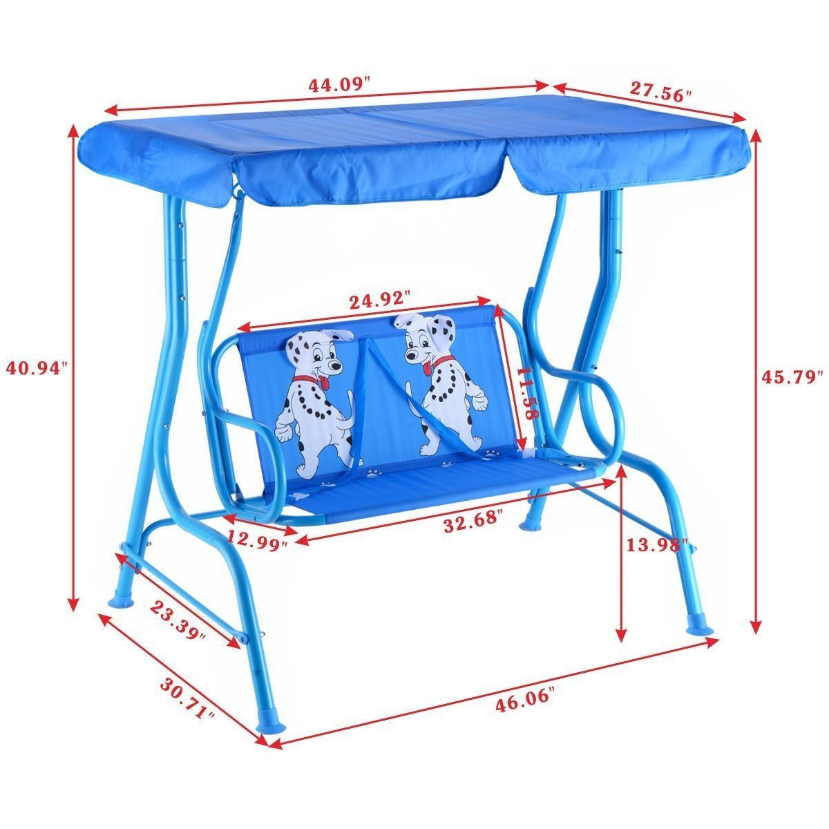 Kids Canopy Chair
 Kids Patio Swing Chair Children Porch Bench Canopy 2