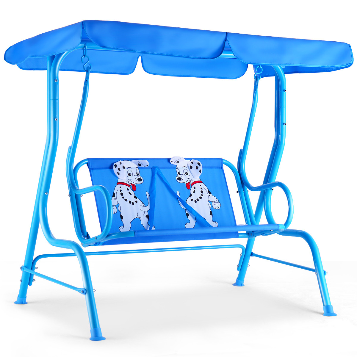 Kids Canopy Chair
 Costway Kids Patio Swing Chair Children Porch Bench Canopy
