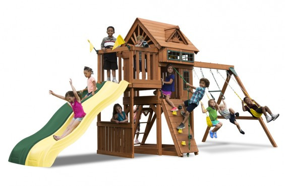 Kids Creations Swing Sets
 Value Cedar Swing Sets with Affordable Play Activities