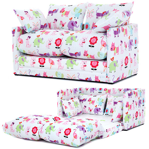 Kids Fold Out Chair Beds
 Children s Prints Bedroom Sofa Bed Fold Out Boys Girls