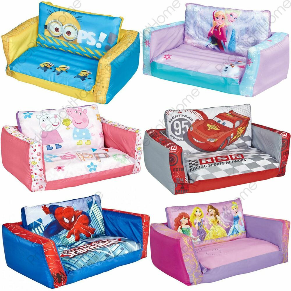 Kids Fold Out Chair Beds
 FLIP OUT SOFA RANGE INFLATABLE KIDS ROOM NEW MINIONS