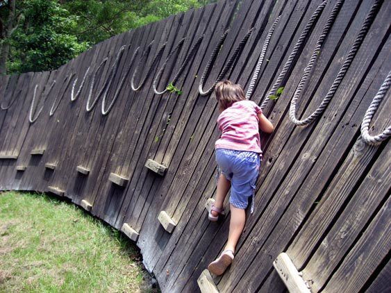 Kids Outdoor Fence
 Set on the ledge