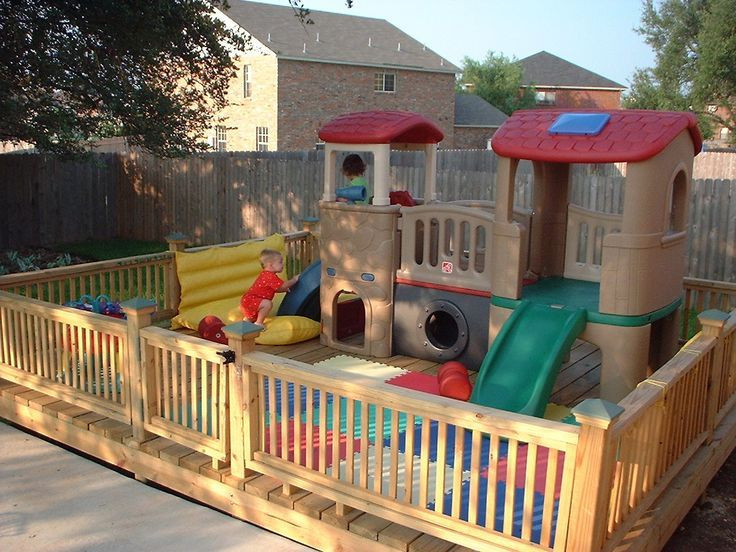Kids Outdoor Fence
 Image result for toddler playground fencing