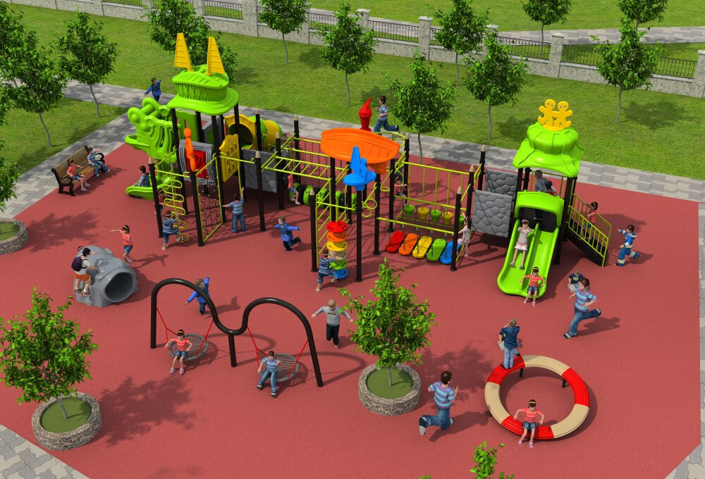 Kids Outdoor Playground
 CE ISO TUV primary school outdoor playground structure