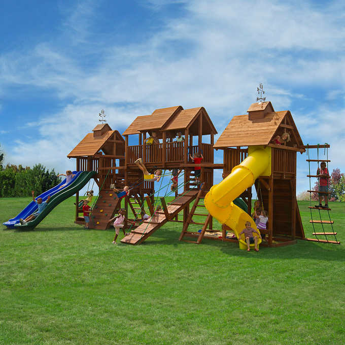 Kids Outdoor Playset
 Top 10 Backyard Playground Sets Lifetime Luxury