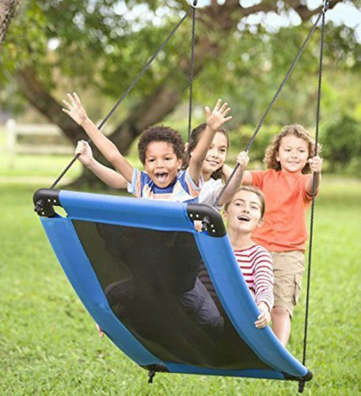 Kids Outdoor Swing
 Outdoor Tree Children Swing Support Seat 400 lb Curved
