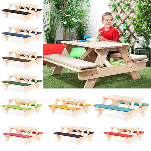 Kids Outdoor Table And Bench
 Children s Kids Outdoor Furniture Wood Play Picnic Table