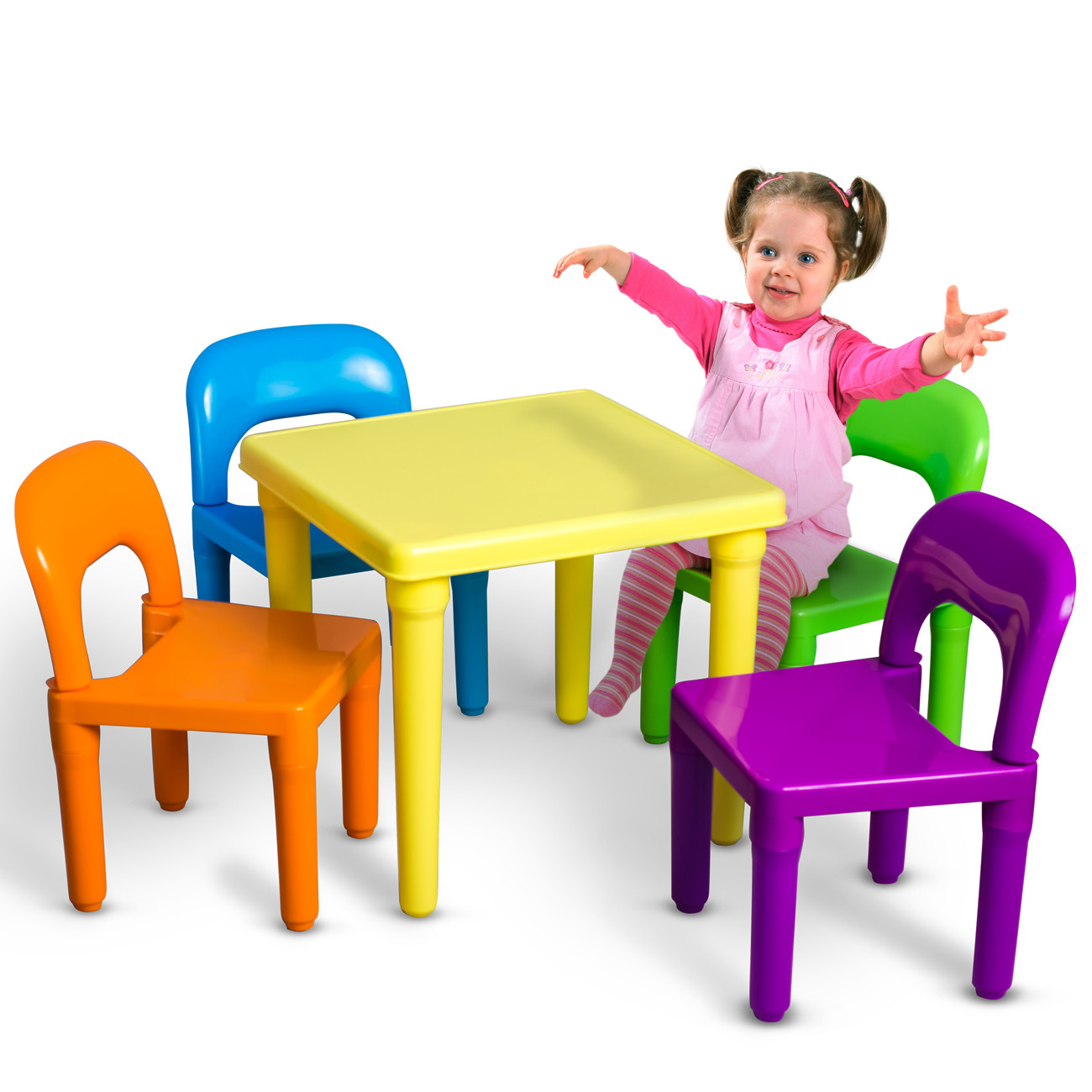 Kids Outdoor Table And Bench
 Kids Table and Chairs Play Set Toddler Child Toy Activity