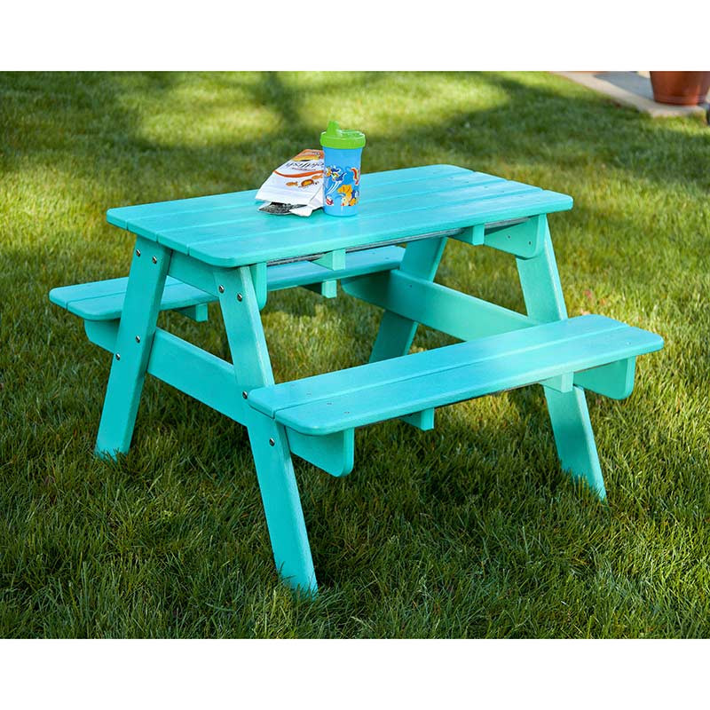 Kids Outdoor Table And Bench
 Polywood Childrens Kids Picnic Table