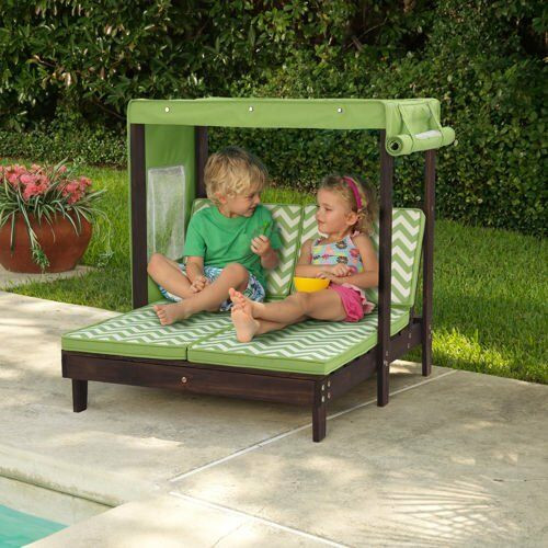 Kids Patio Chair
 Double Kids Chaise Lounger Outdoor Patio Furniture Pool