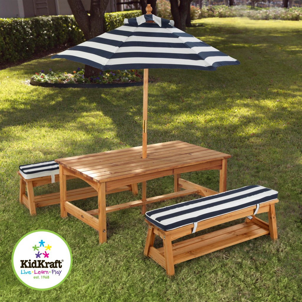Kids Patio Chair
 Kidkraft Outdoor Kids Table and Chairs Set 2 Chair Benches