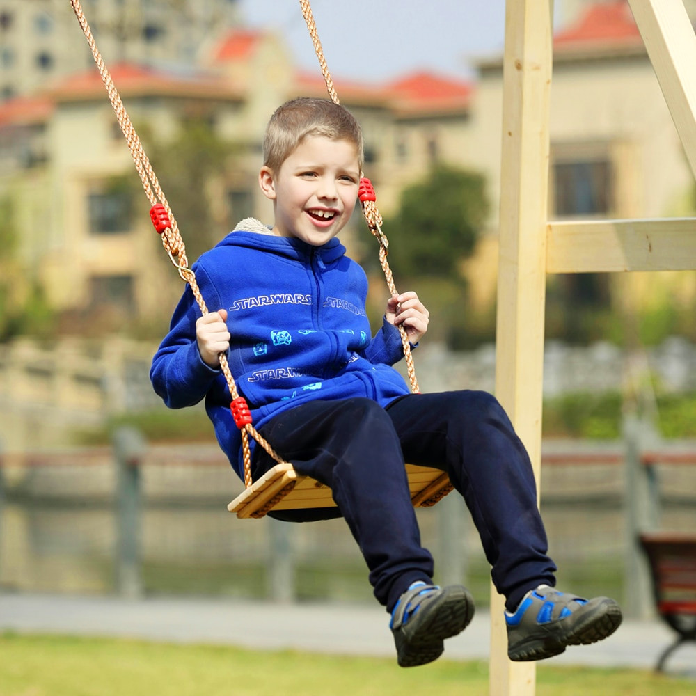 Kids Patio Swings
 Outdoor Playground Swings and Slides Tree Patio Garden