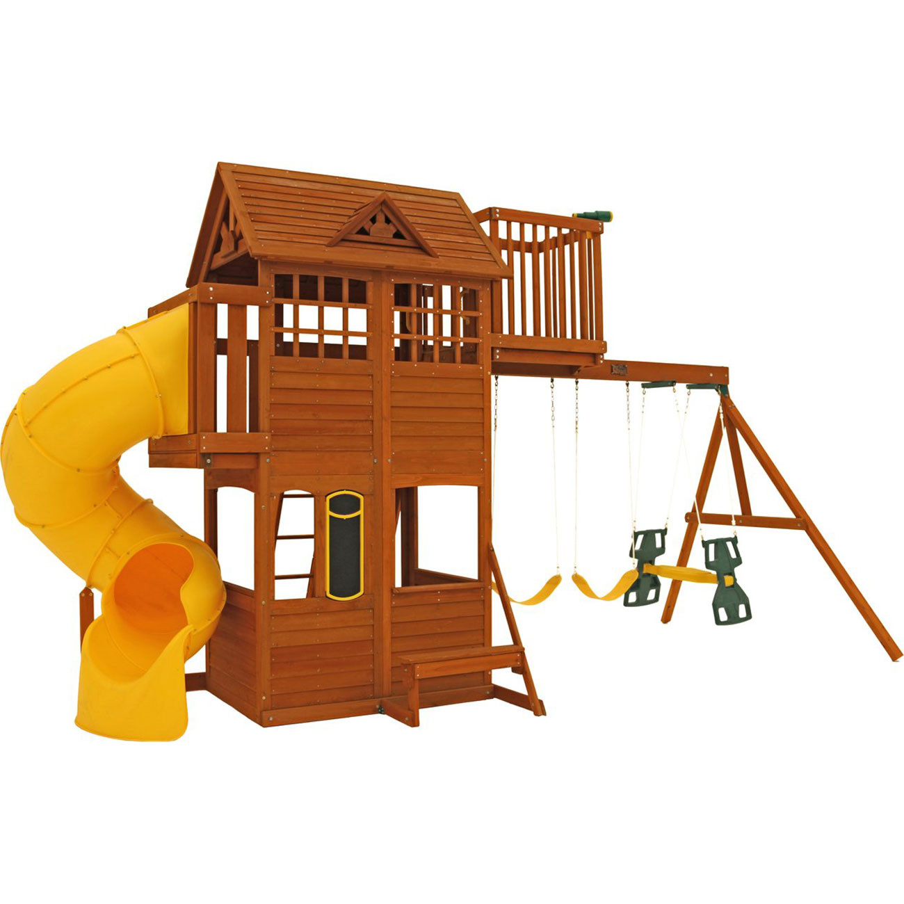 Kids Playhouse With Swing
 KidKraft Abbeydale Outdoor Childrens Playhouse Swing