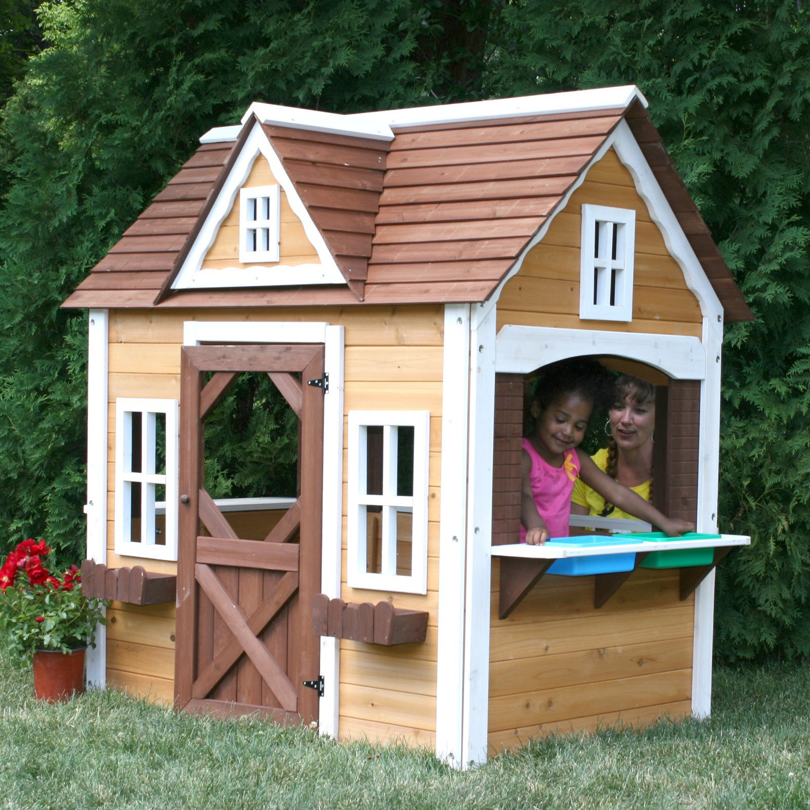 Kids Playhouse With Swing
 Swing N Slide Craftsman Cottage Outdoor Playhouses at