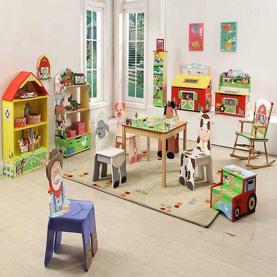 Kids Playroom Furniture
 Kids Playroom Furniture Set With Animal Learning Design