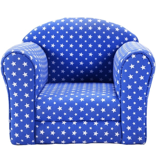 Kids Sofa And Chair
 Shop Costway Blue w Stars Kid Sofa Armrest Chair Couch