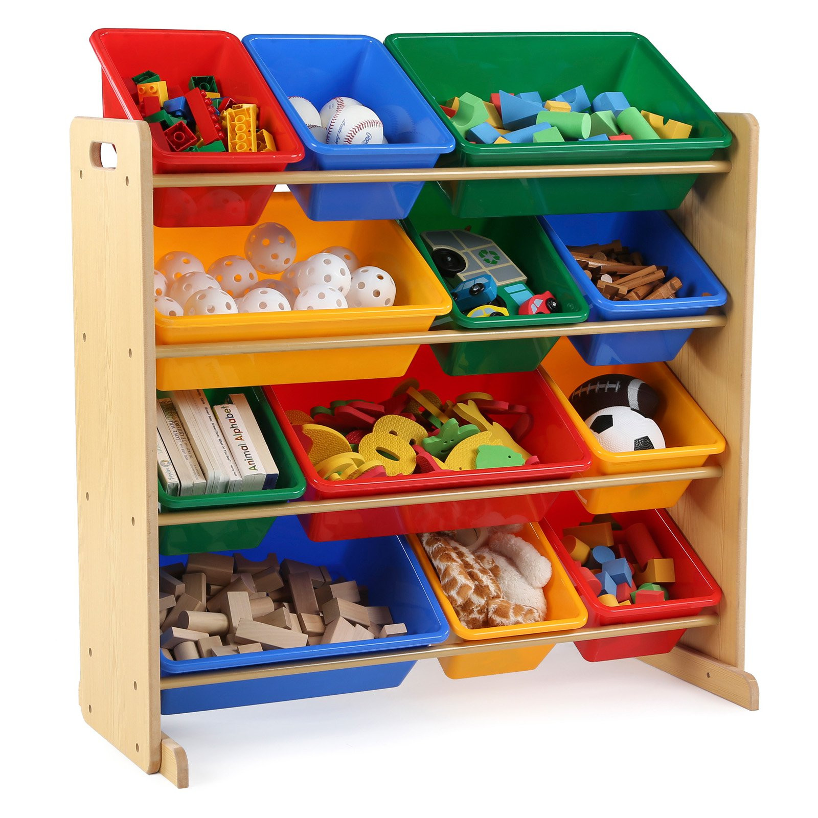 Kids Storage Organizer
 Tot Tutors Primary Kids Toy Storage Organizer with 12 Bins