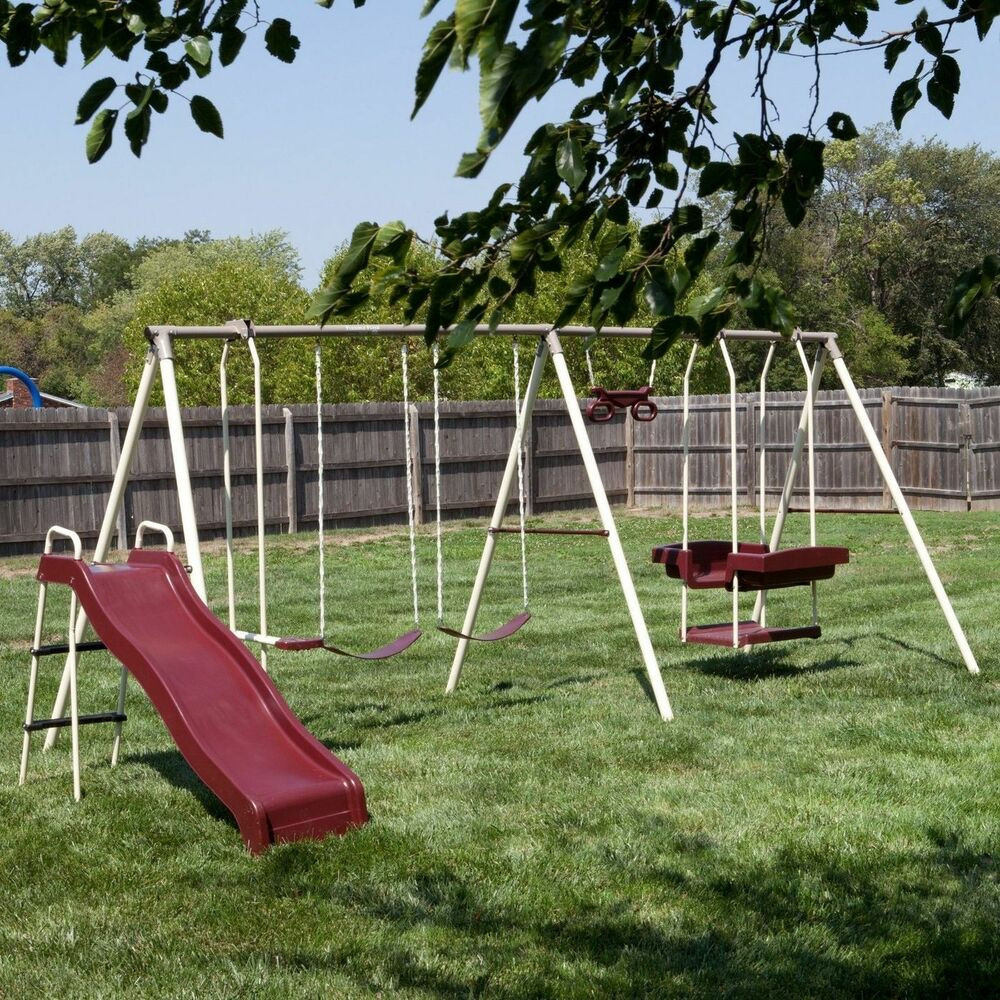 Kids Swing Sets For Sale
 Swing Set Outdoor Kids Children Backyard Slide Ladder