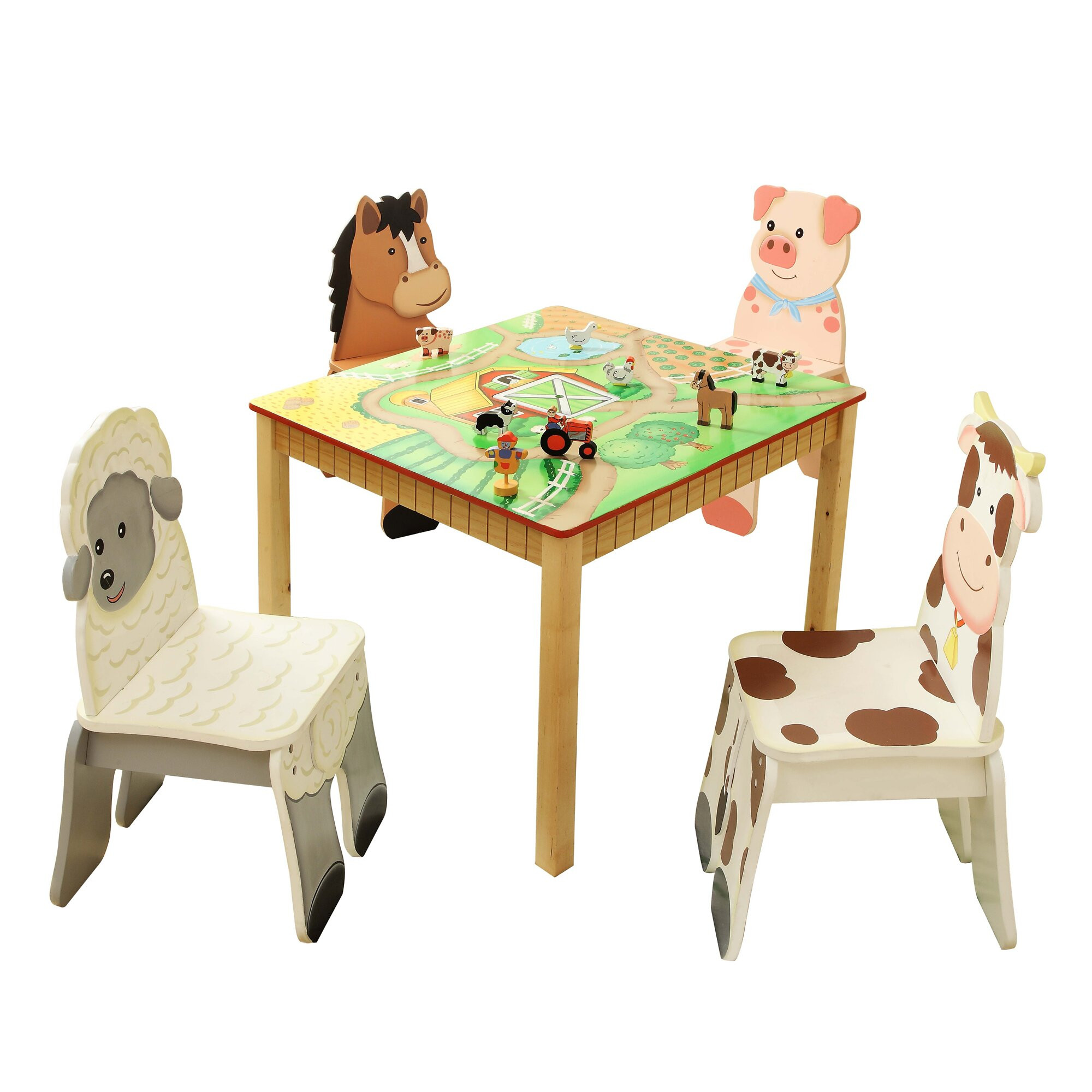 Kids Table And Chairs Target
 Fantasy Fields Happy Farm Kids 5 Piece Table and Chair Set