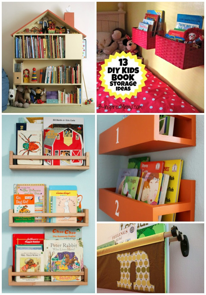 Kids Wall Storage
 A DIY Wall Book Display with Baskets 12 More Kid s Book